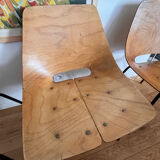 Barrel Chairs Pierre Guariche ARP Steiner x4