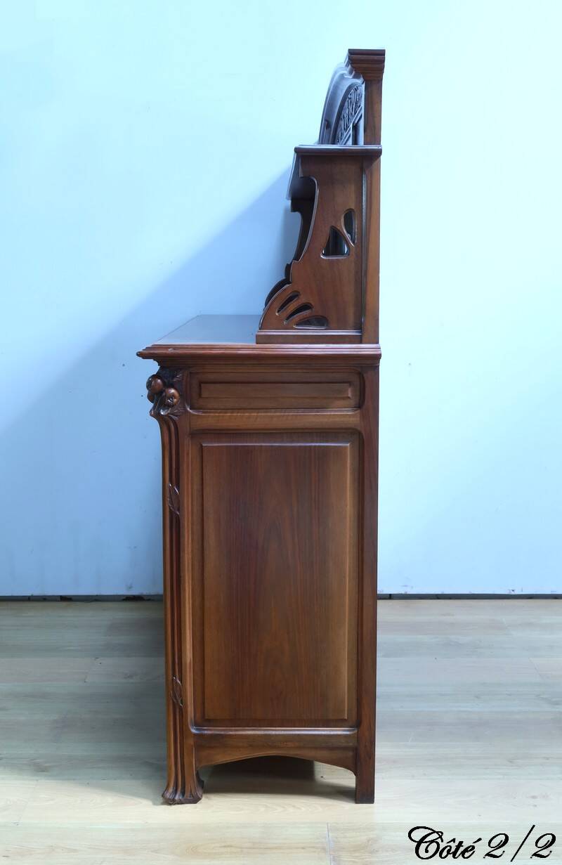 Walnut Sideboard, Art Nouveau – 1900