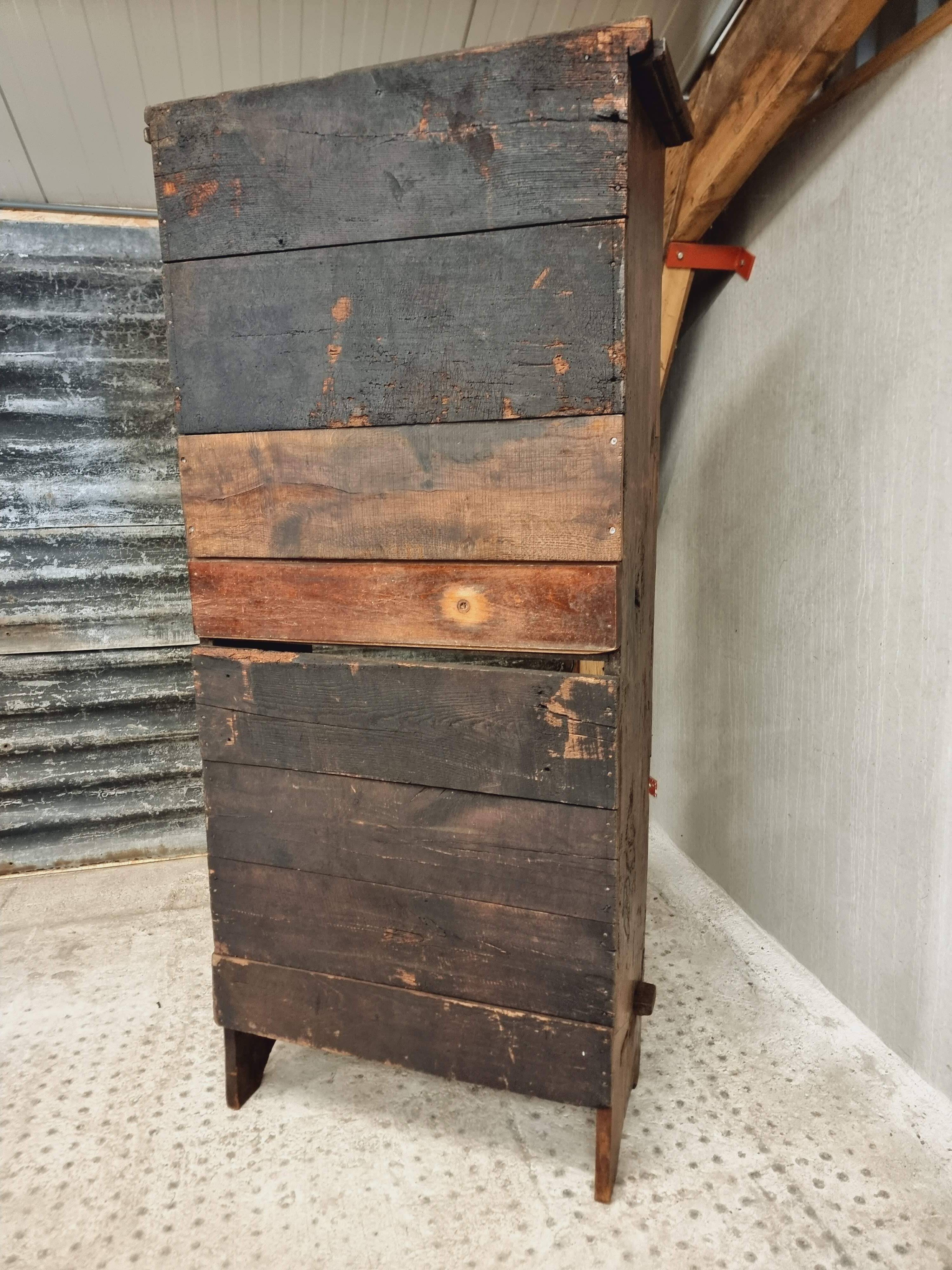 Antique Spanish cabinet chestnut 18th century 88 x 190 cm
