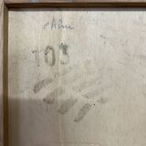 Armoire parisienne en bois vintage