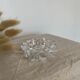 Vide-poche vintage en verre et forme de feuille