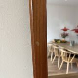 Vintage Danish teak mirror - beautiful edges