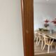 Vintage Danish teak mirror - beautiful edges