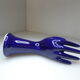 Vintage blue ceramic hand