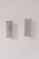Pair of vintage wall lights, frosted perspex and brass, France 1960.