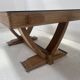 Table bureau Art Déco en chêne cérusé du XX siècle