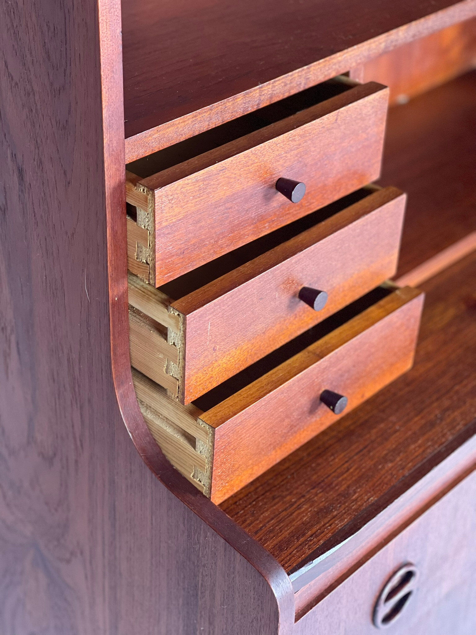 Scandinavian teak secretary from the 1960s.