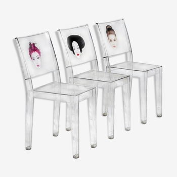 Lot 3 chaises La Marie par Philippe Starck pour Kartell
