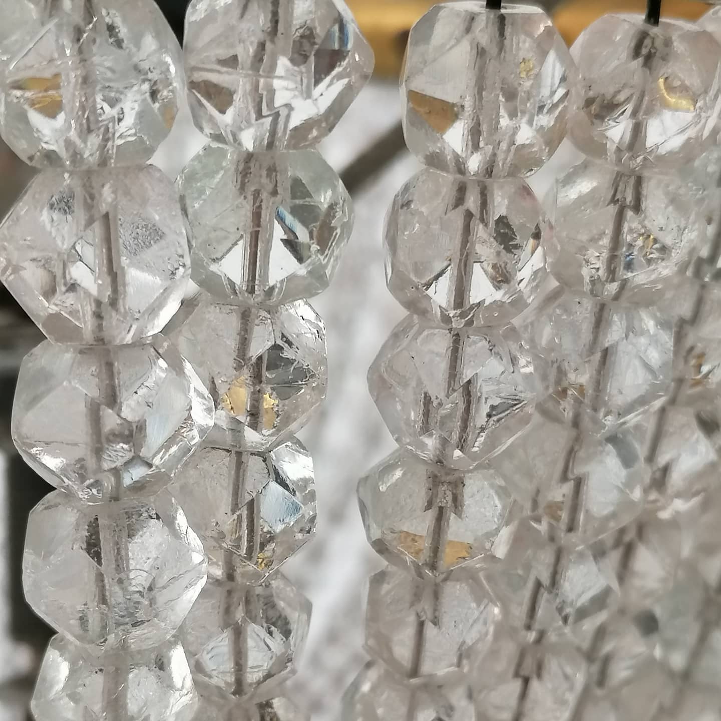 Glass beaded ceiling light