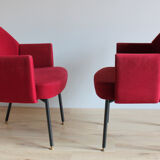 Pair of armchairs designed by Marc and Pierre Simon, Airborne edition