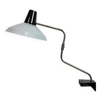 Grey Industrial Factory Office Desk Lamp from Elektrosvit, 1970s