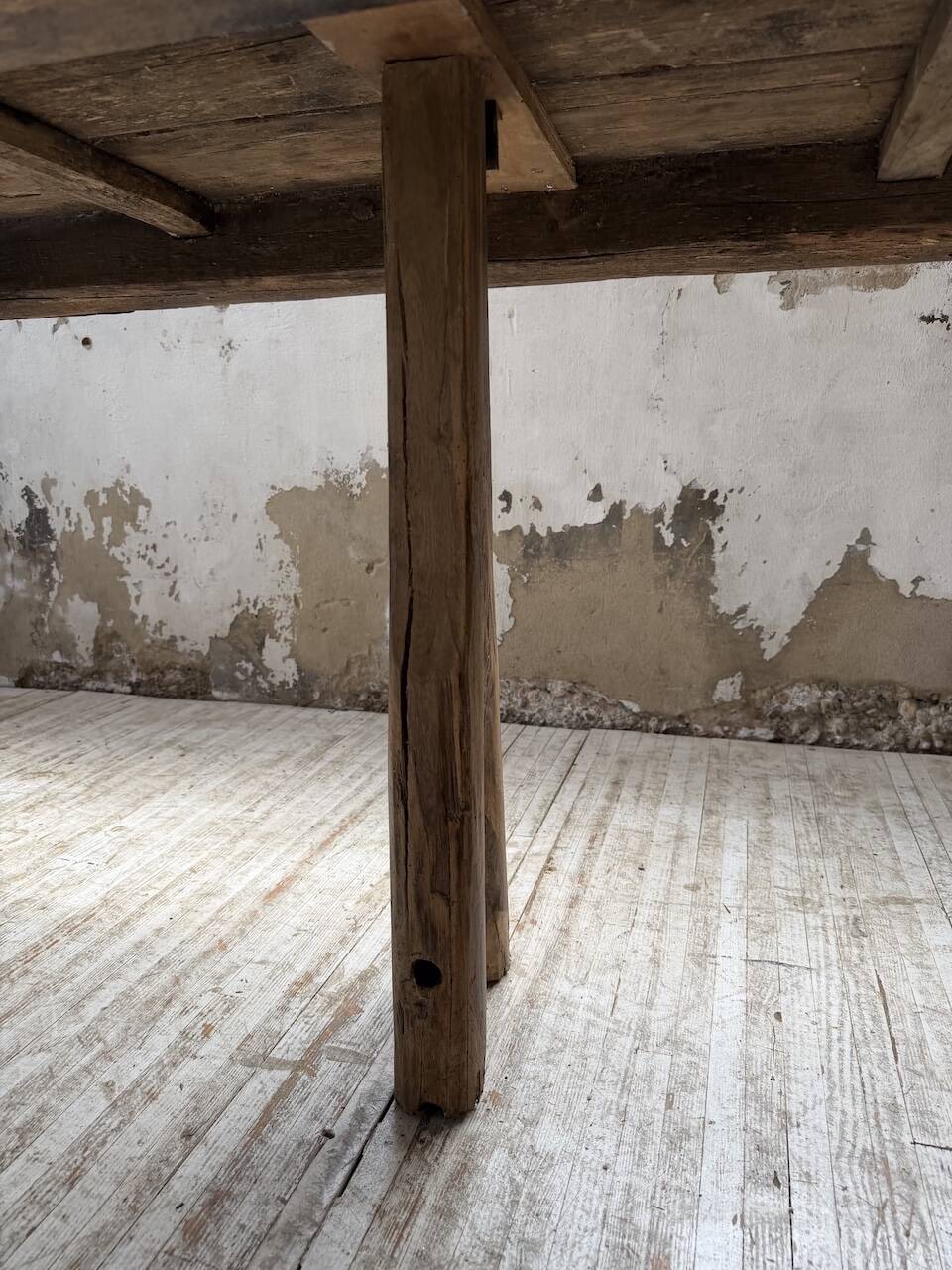 Brutalist popular art table XXL 3.5m/4m pine and oak
