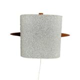 Scandinavian teak and perspex wall light