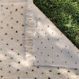 Berber black pea carpet beni ouarain 90x125 cm