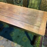 Table de ferme en chêne de style Louis XIII