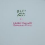 Set of 6 flat plates in Earthenware Bernardaud Limoges