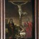Christ on the cross, oil on copper, 17th century