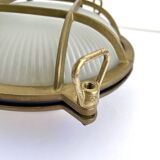 Marine decorative wall light in solid brass