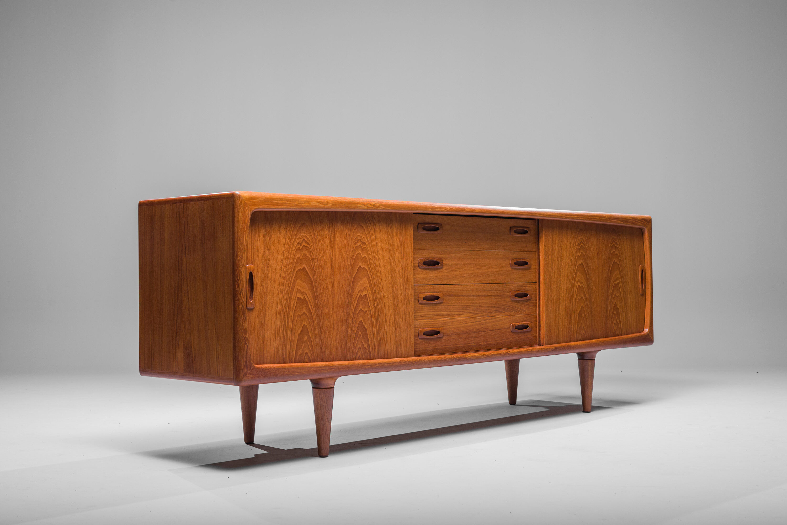 Mid-Century Danish teak sideboard by HP Hansen