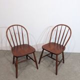 Pair of chairs with rounded backs, mid-20th century