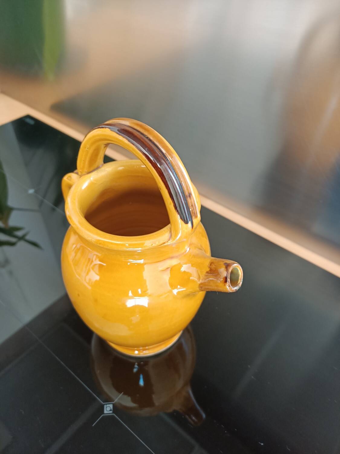 Glazed terracotta gargoulette