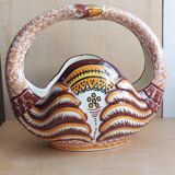 Vintage earthenware basket for Henriot Quimper