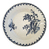 Plat en terre de fer Gien modèle Chardons