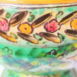 Gargoulette locked in two vats, decorated with a bird