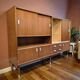 vintage XL wooden armoire / midboard / wall unit