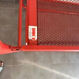 Vintage red metal bunk bed – DICO – 2 beds 80x190 cm
