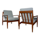 Fauteuil en teck danois vintage des années 1950 par Grete Jalk pour France & Daverkosen