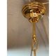 Clear “Selle” Murano Glass and Gold 24k Candlestick