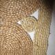 Vintage threshold carpet in straw but