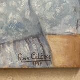 Portrait of a little girl on panel, 1939