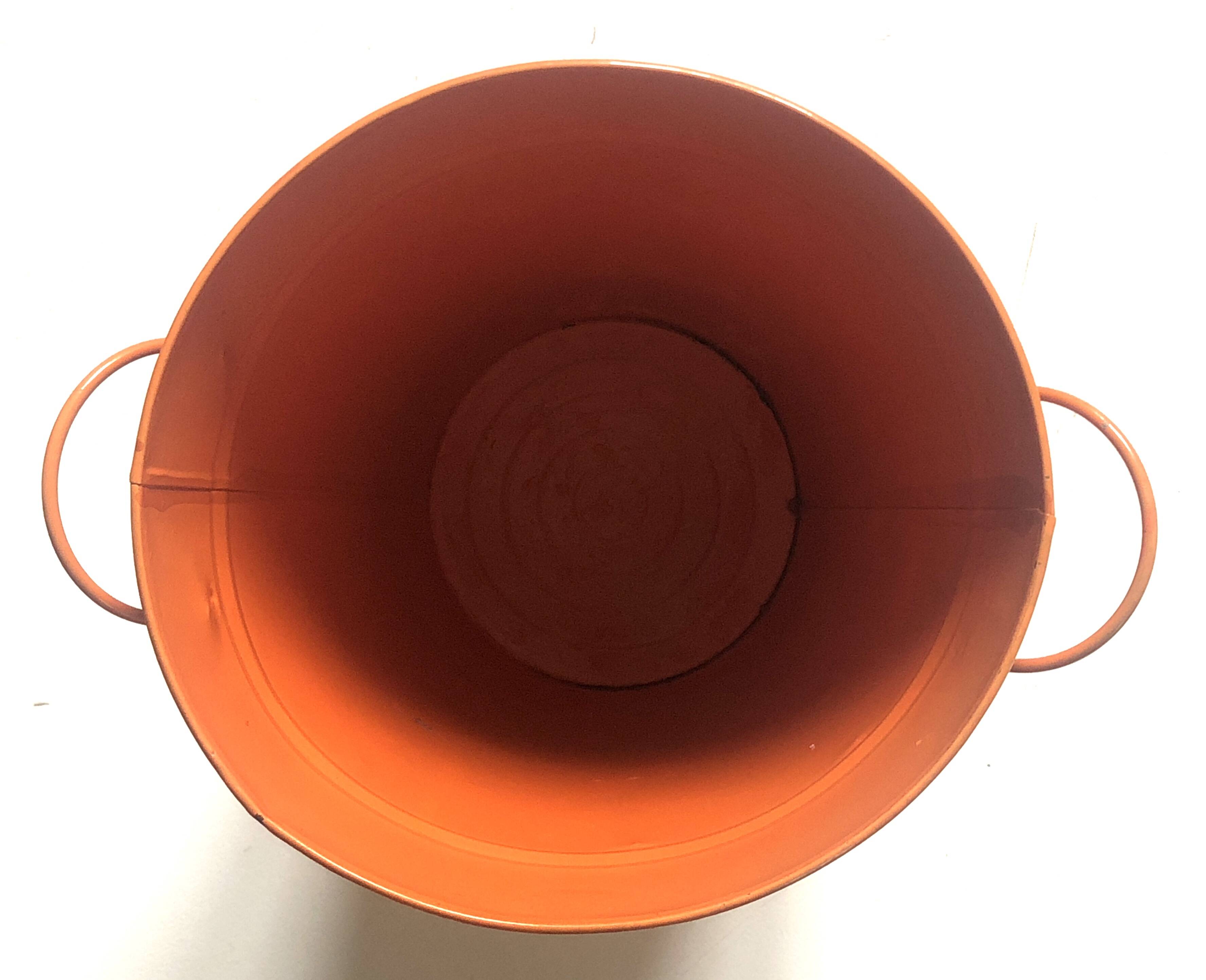 Orange zinc jar