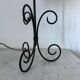 Wrought iron spiral lamp