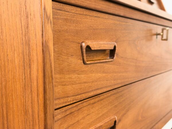 Bureau Secrétaire en Teck par Arne Wahl Iversen pour Vinde Møbelfabrik, années 1960.