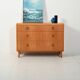 1930s–40s Scandinavian Art Deco elm chest of drawers