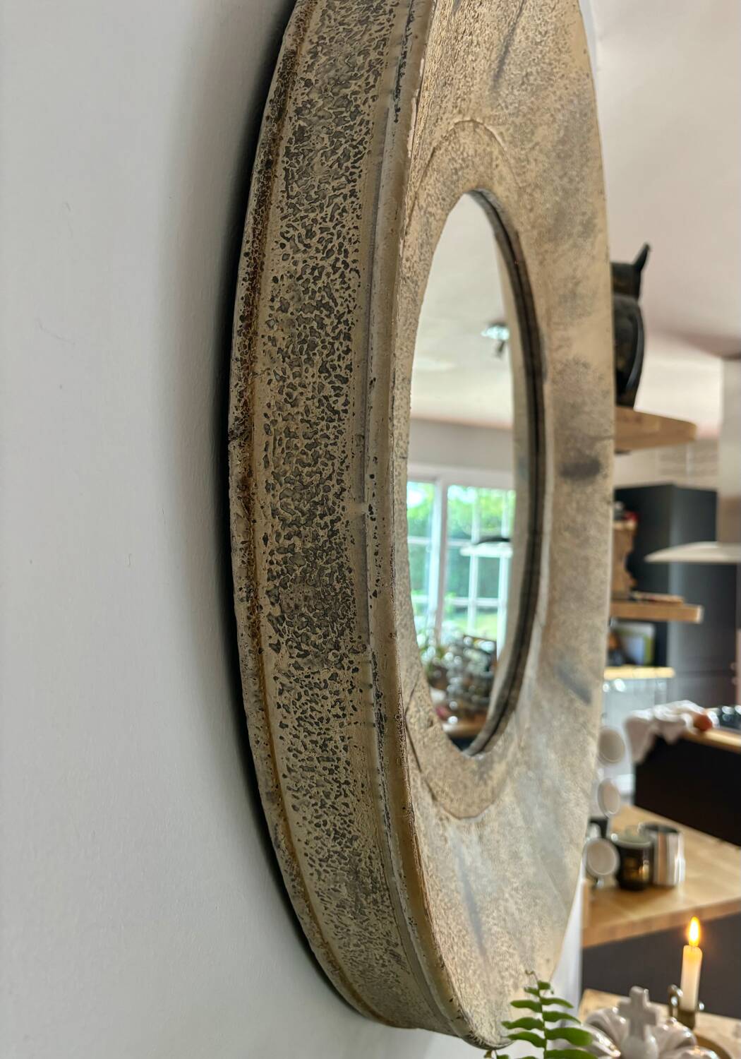 Miroir mural rustique