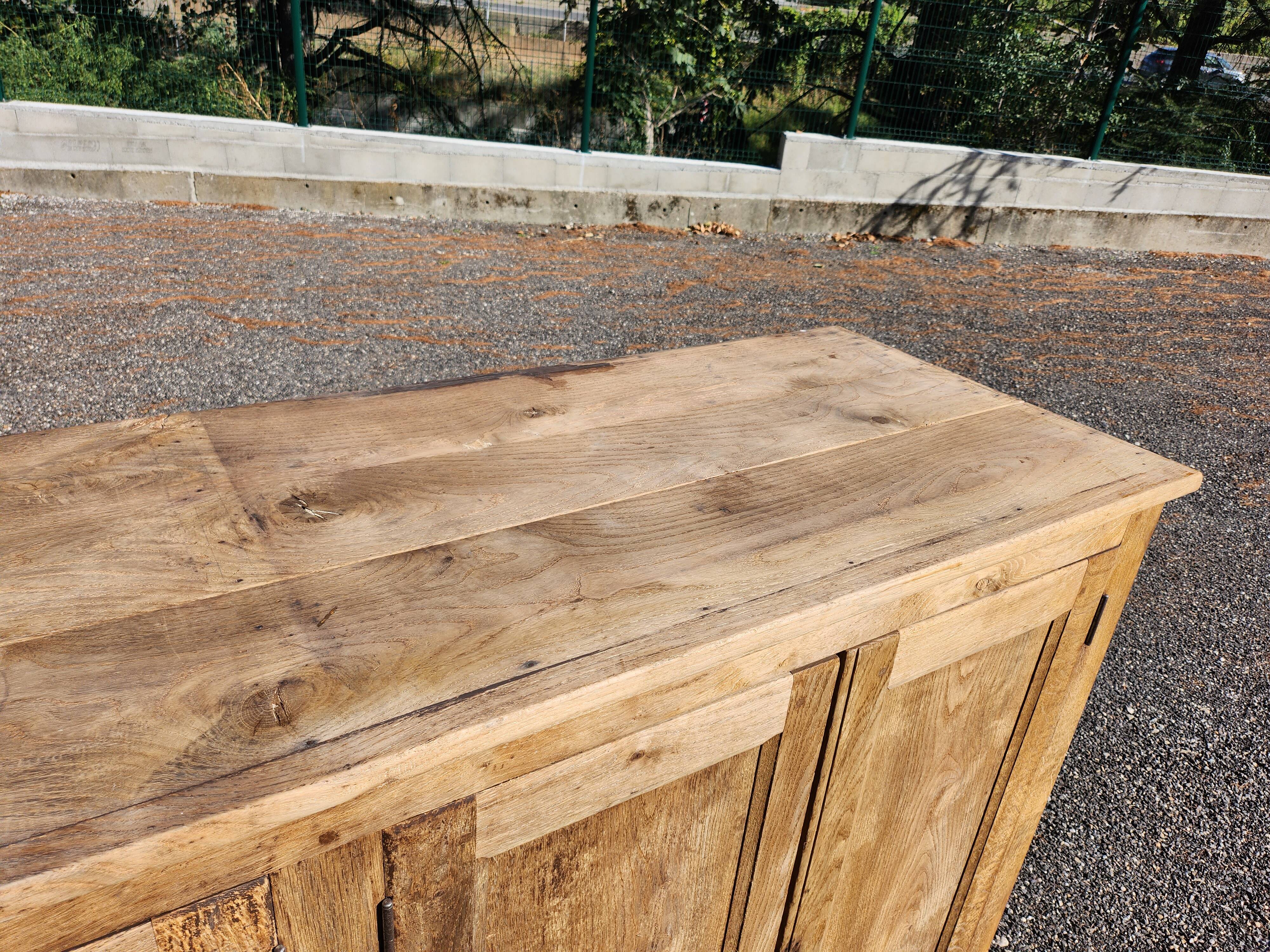 Old oak sideboard natural raw wood trade furniture