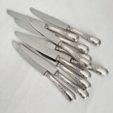 10 Christofle silver-plated “Marly” model table knives