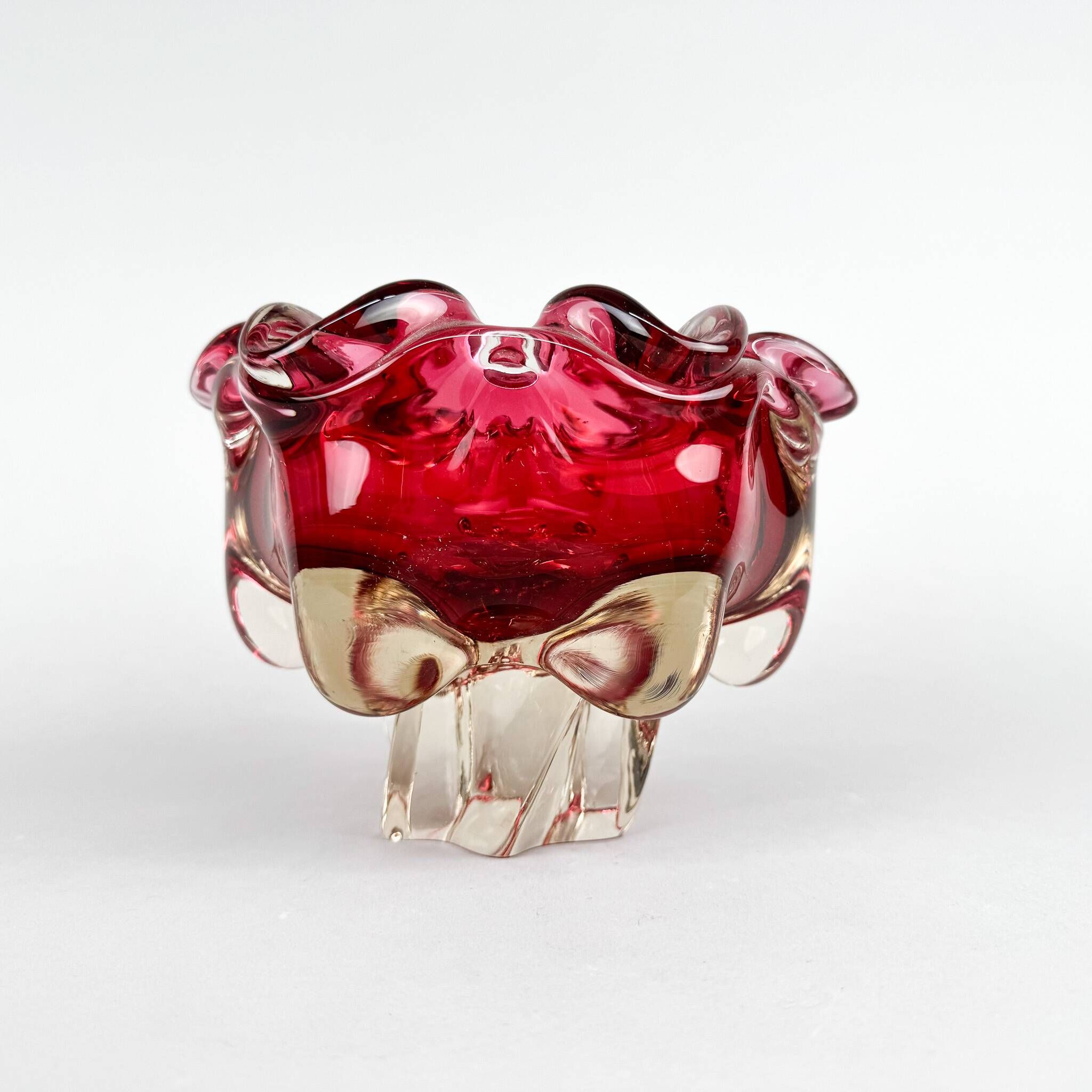 Art Glass Bowl by Josef Hospodka for Chribska Glassworks, 1960's