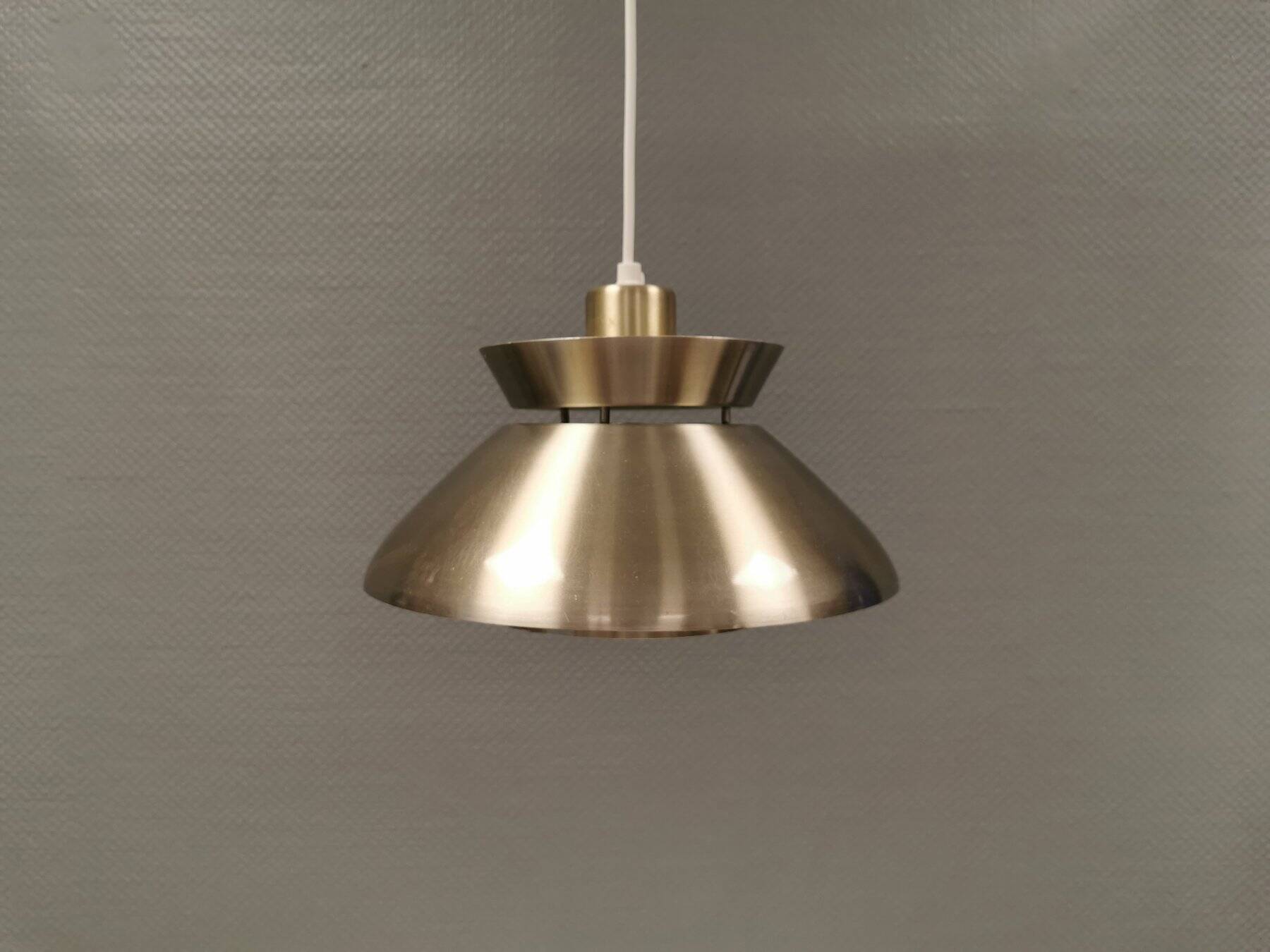 Danish hanging lamp from the 1980s-90s in aluminum.