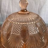 Pink bell, vintage glass, Jeannette
