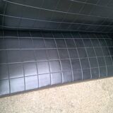 Vintage black skai sofa