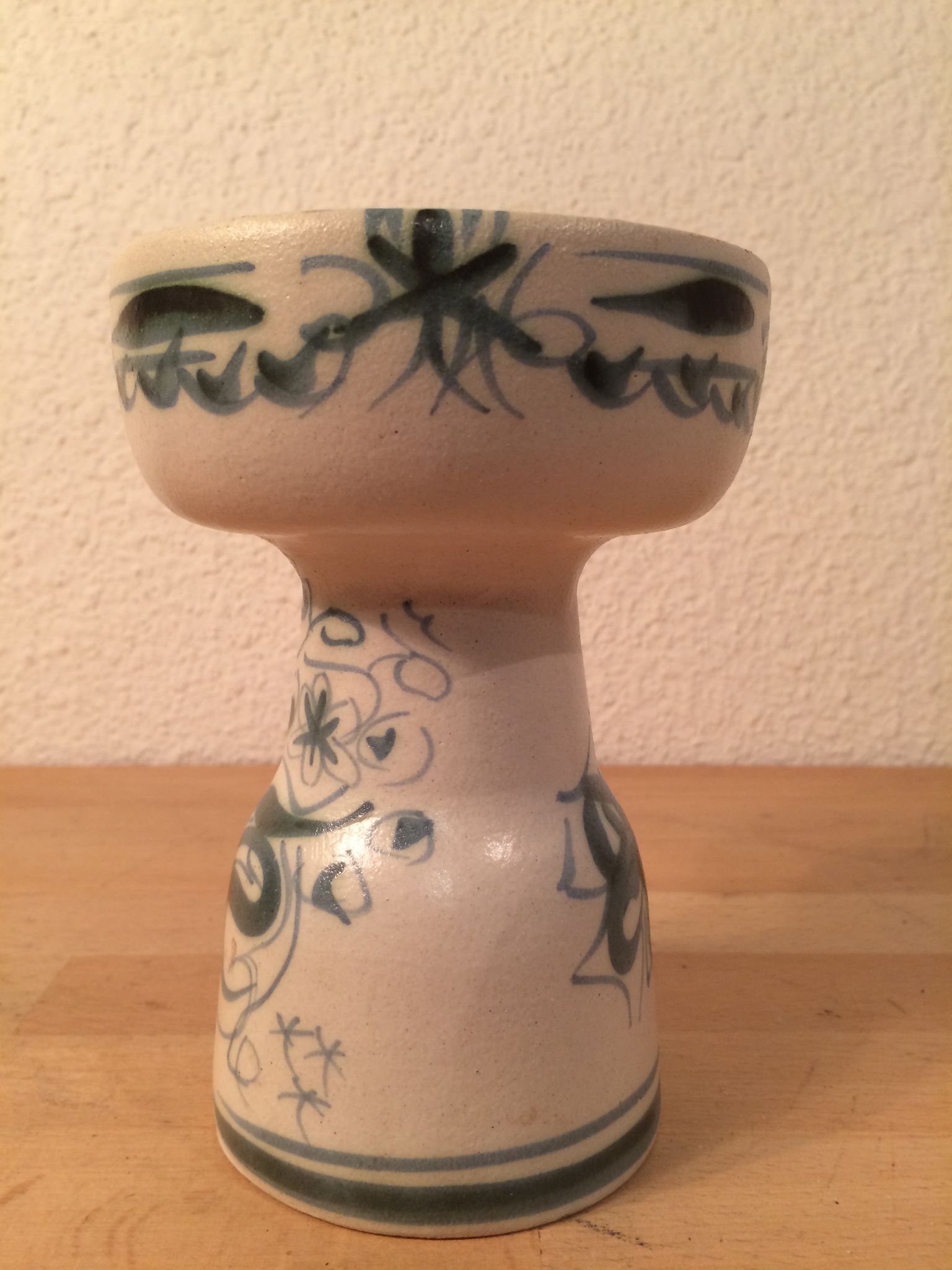 Keraluc Quimper ceramic candle holder