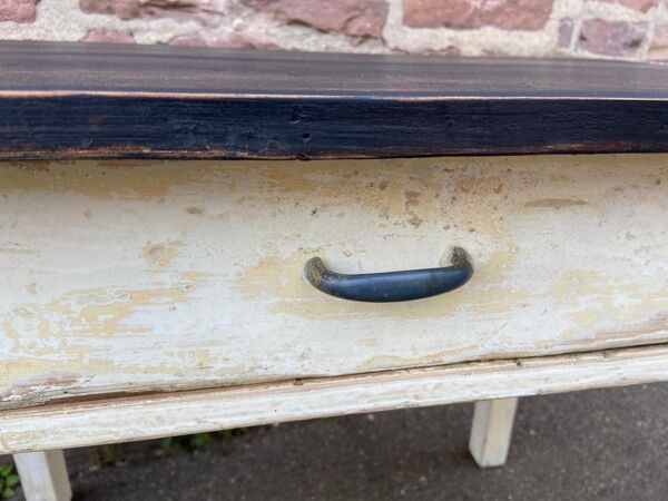 Table de ferme sapin shabby chic vintage
