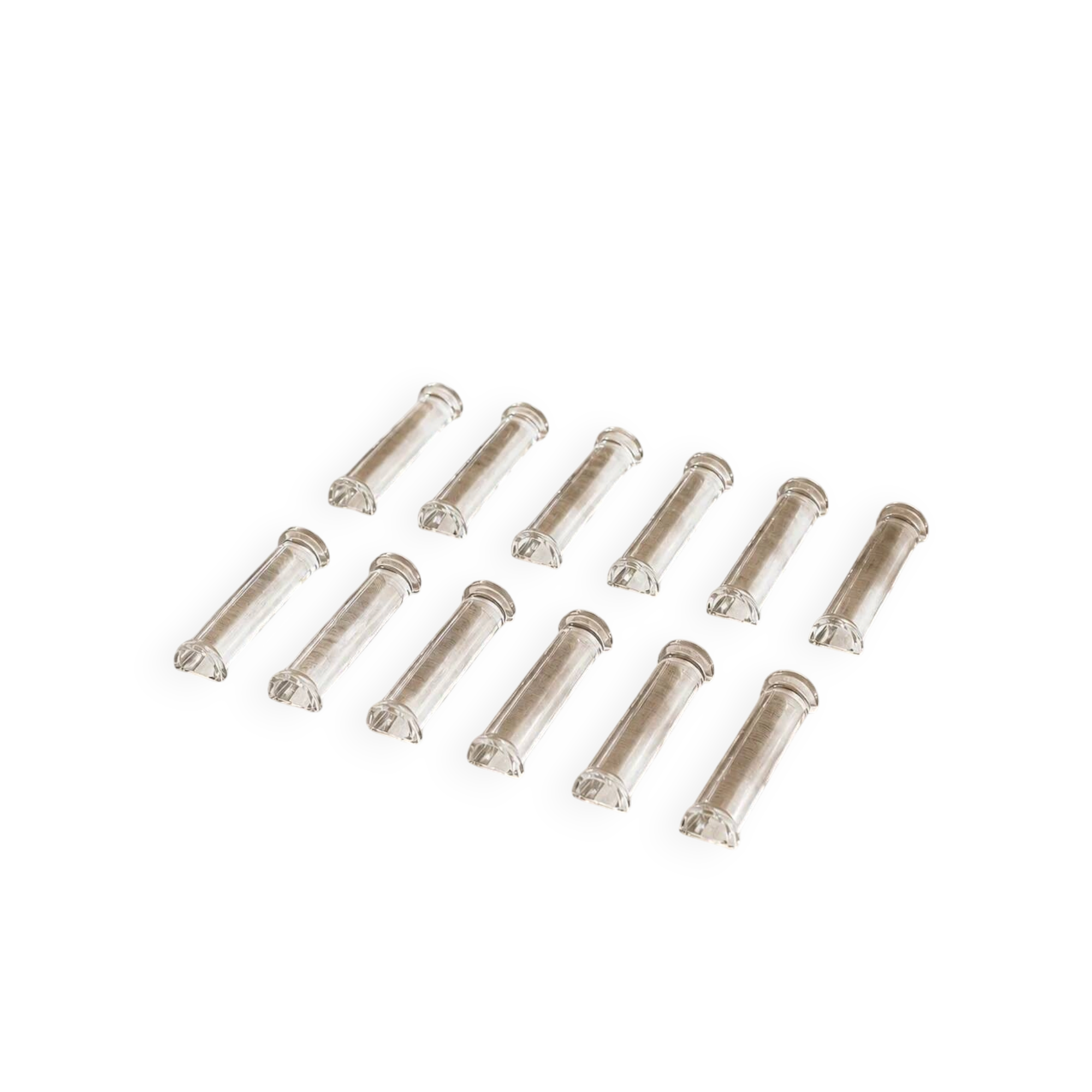 Set of 12 vintage glass knife rests – Original box – Hungary