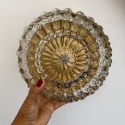 Vintage glass moulded globe wall or ceiling light.
