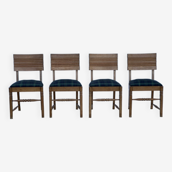 4 chairs attributed to Gaston Poisson